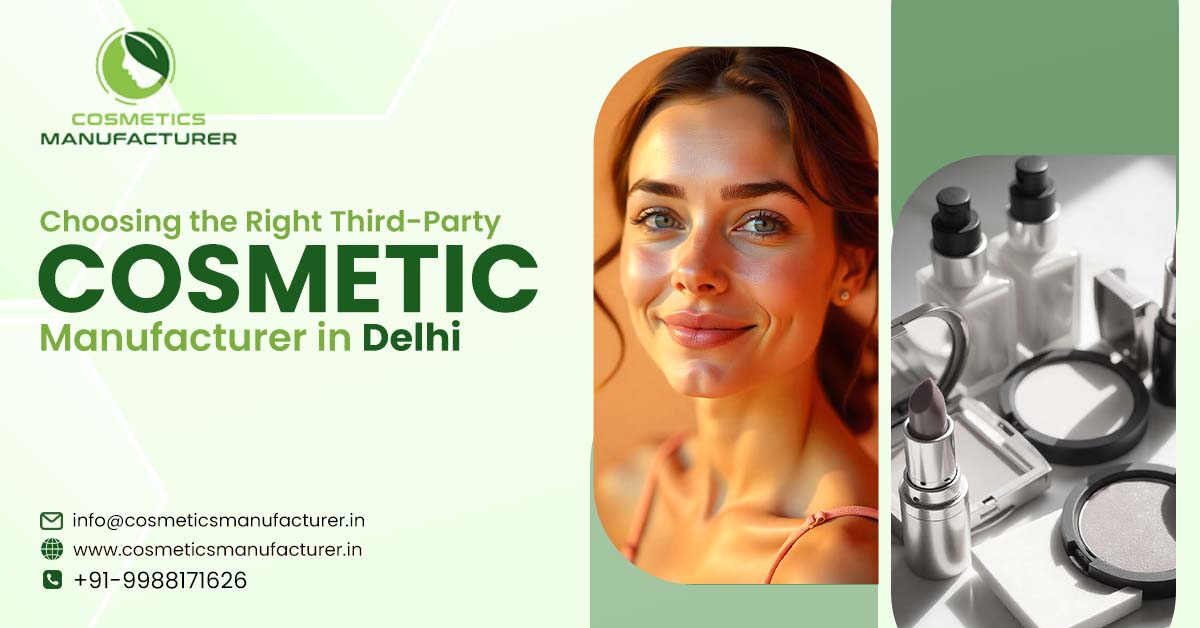 Choosing the Right Third-Party Cosmetic Manufacturer in Delhi | Top Cosmetics Third Party Manufacturing Company in India 