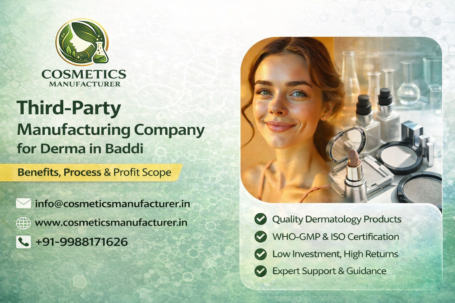 Derma Third Party Manufacturing in Baddi